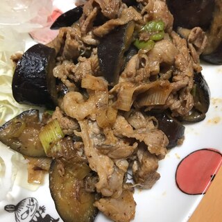 豚肉とナスの豆板醤炒め